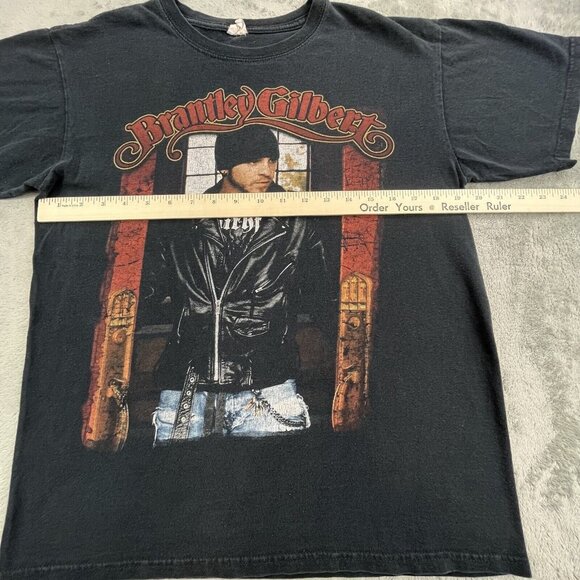 Brantley Gilbert Men’s Medium Black Country Music Concert Tour T-Shirt 2011 - Picture 7 of 9